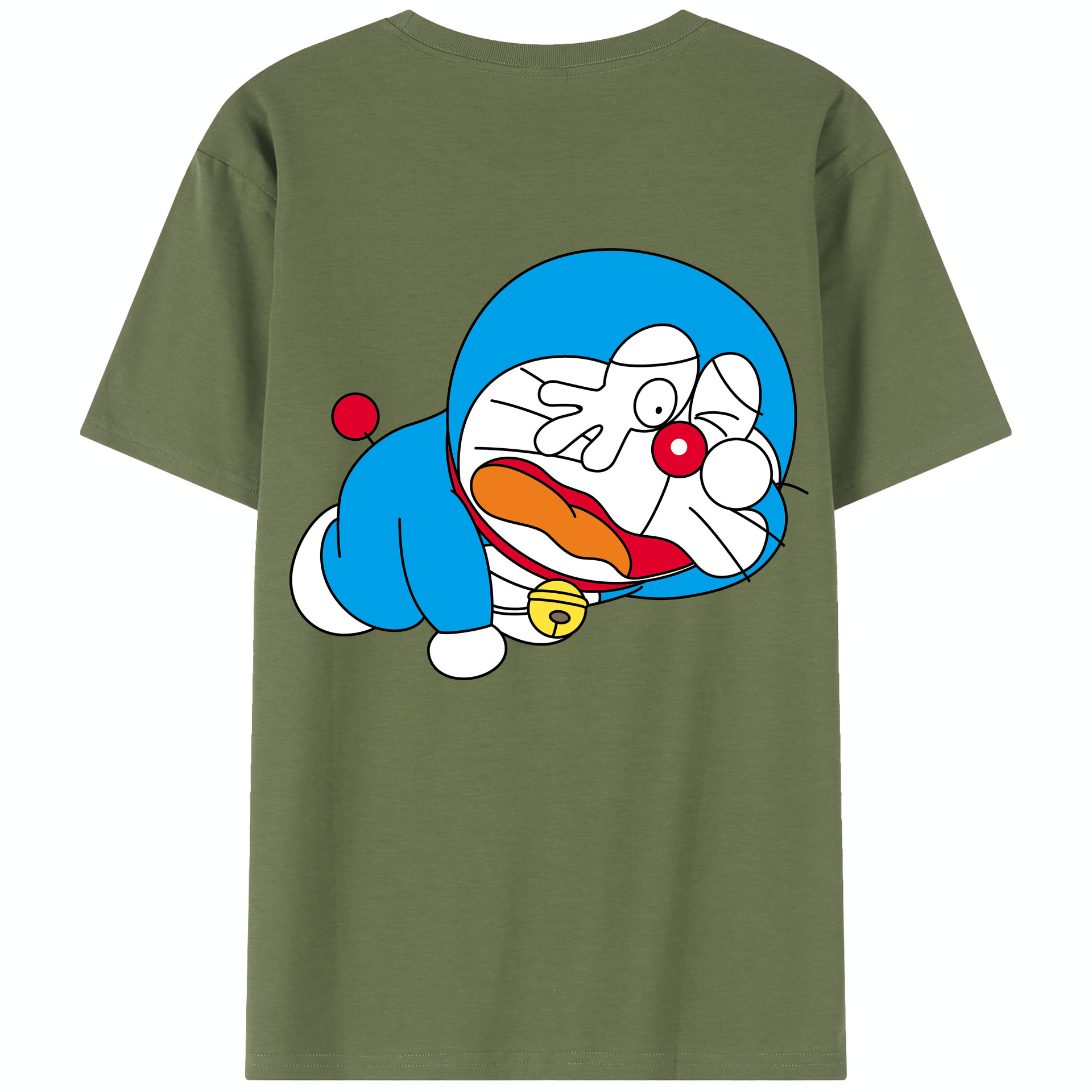 （画像用） ドラえもん Doraemon 綿100％半袖Tシャツ（背面プリント）